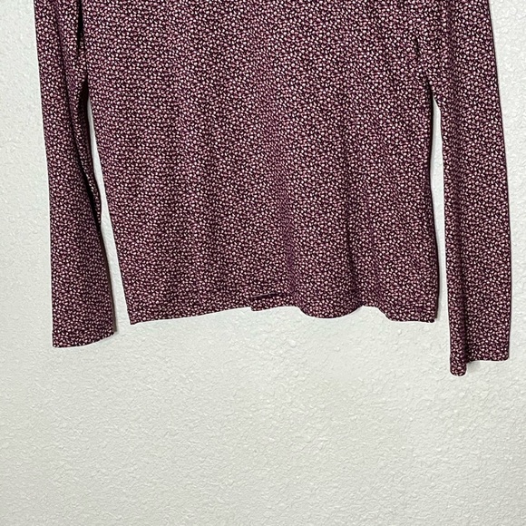LL Bean Supima Cotton Turtleneck Top Sz Med - Picture 2 of 5